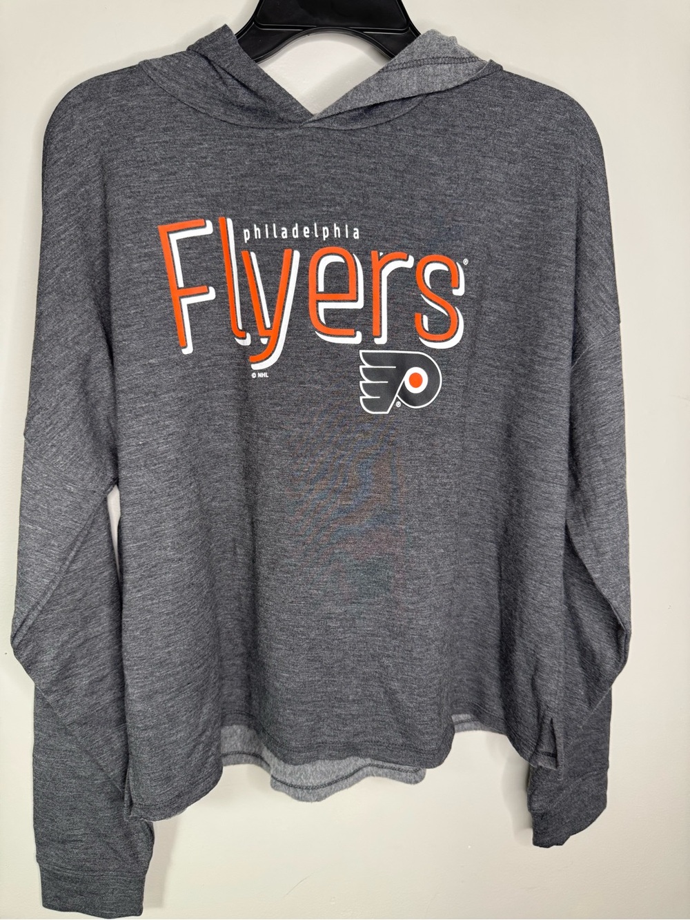 Flyers Gray Hooded Sweatshirt lightweight